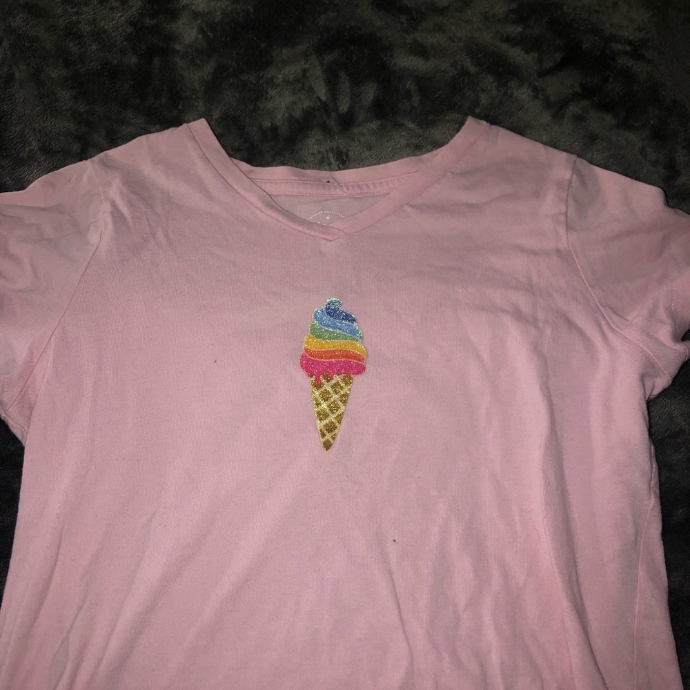 Pink ice cream tight shirt